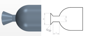 Sketch of a nozzle